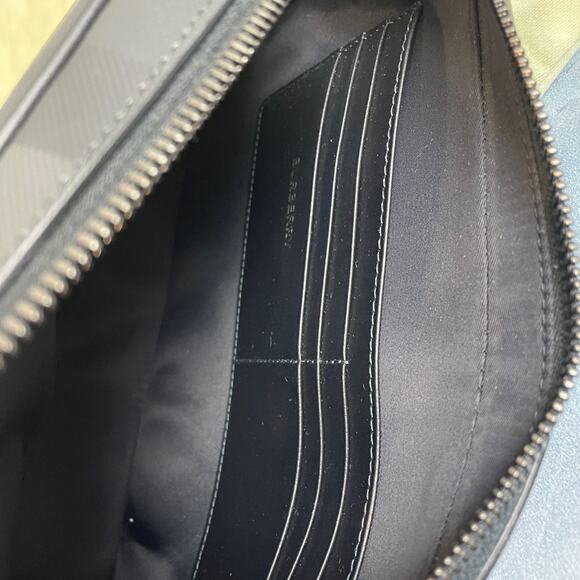 Burberry Leather Check Pouch - Picture 6 of 6